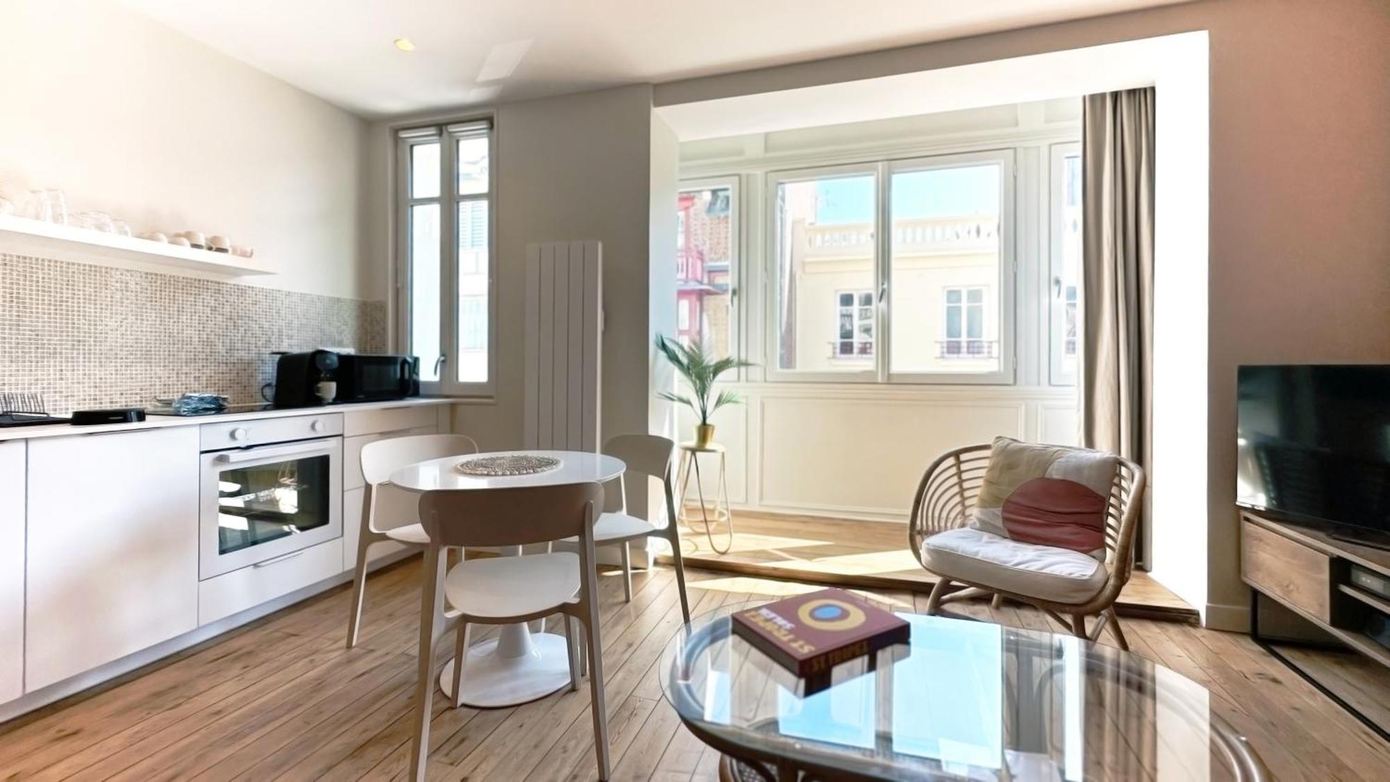 Villa Adele, Bow-Window Vue Mer - Appt 02 Mers-les-Bains Exterior photo